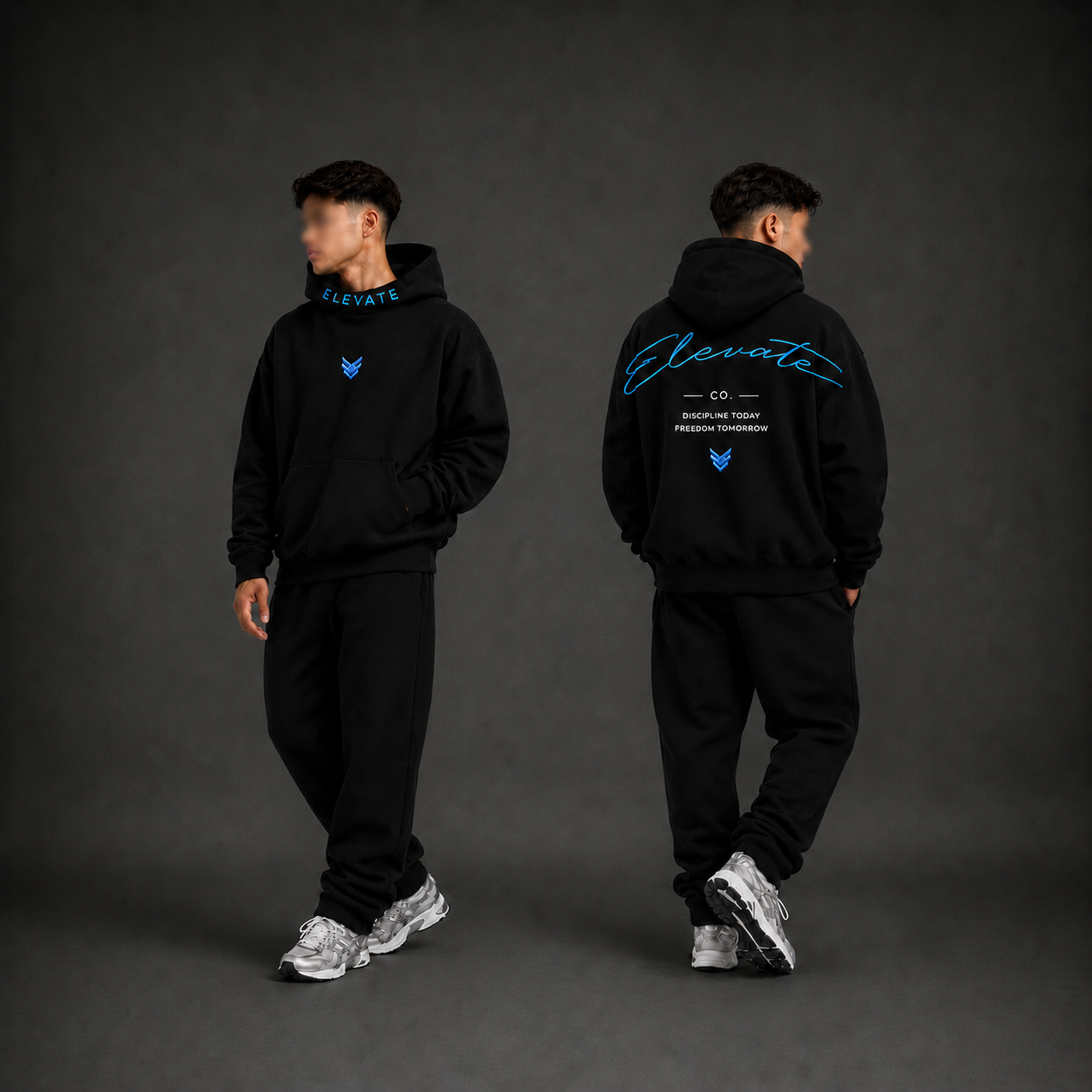 Elevate Signature Blue Hoodie