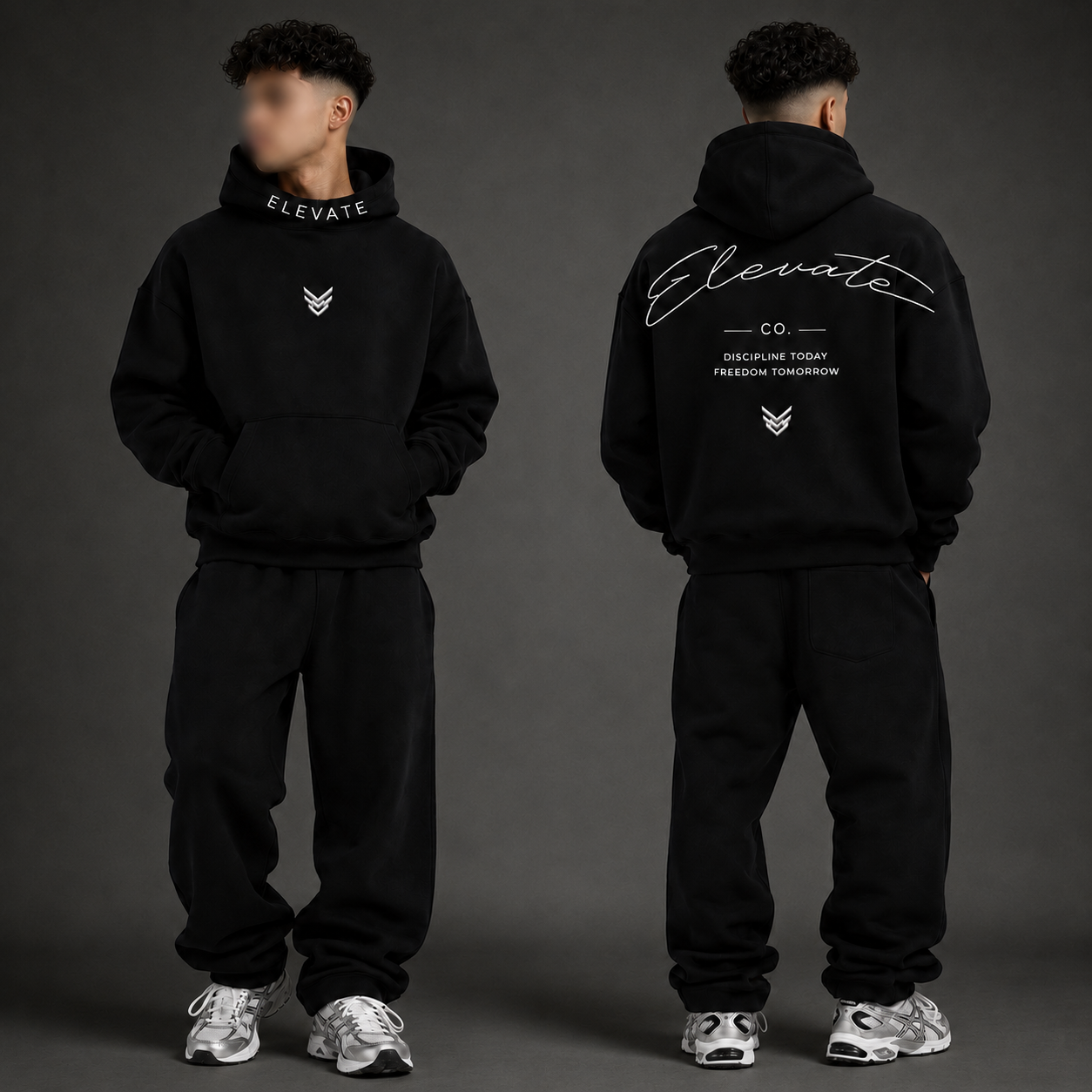 Elevate Signiture black Hoodie